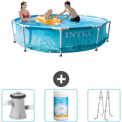 Intex - Piscine Cadre Rond - 305 x 76 cm - Inclus Accessoire CB84
