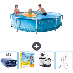 Choisissez la commodité et le confort cet été Avec ce forfait piscine d' Intex , vous pouvez choisir la la commodité et < str ...
