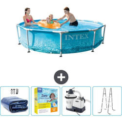 Intex - Piscine Cadre Rond - 305 x 76 cm - Inclus Accessoire CB71