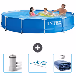 Choisissez la commodité et le confort cet été Avec ce forfait piscine d' Intex , vous pouvez choisir la la commodité et < str ...