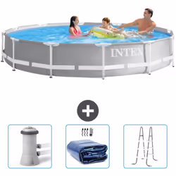 Choisissez la commodité et le confort cet été Avec ce forfait piscine d' Intex , vous pouvez choisir la la commodité et < str ...