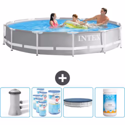 Choisissez la commodité et le confort cet été Avec ce forfait piscine d' Intex , vous pouvez choisir la la commodité et < str ...