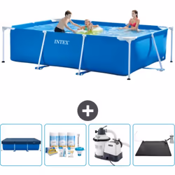 Choisissez la commodité et le confort cet été Avec ce forfait piscine d' Intex , vous pouvez choisir la la commodité et < str ...