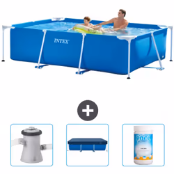 Choisissez la commodité et le confort cet été Avec ce forfait piscine d' Intex , vous pouvez choisir la la commodité et < str ...