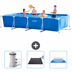 Choisissez la commodité et le confort cet été Avec ce forfait piscine d' Intex , vous pouvez choisir la la commodité et < str ...