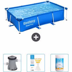 Choisissez la commodité et le confort cet été Avec ce forfait piscine d' Bestway , vous pouvez choisir la la commodité et Con ...
