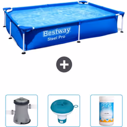 Choisissez la commodité et le confort cet été Avec ce forfait piscine d' Bestway , vous pouvez choisir la la commodité et Con ...