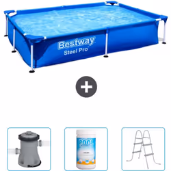 Choisissez la commodité et le confort cet été Avec ce forfait piscine d' Bestway , vous pouvez choisir la la commodité et Con ...