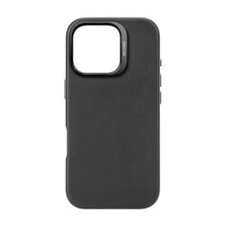 Coque iPhone 16 Pro Antichocs en Cuir Compatible MagSafe DECODED Noir