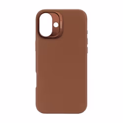 Coque pour iPhone 16 Plus Antichocs en Cuir Compatible MagSafe Decoded Marron clair