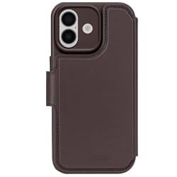 Decoded Étui Folio pour iPhone 17 MagSafe en Cuir avec Coque Détachable Marron foncé