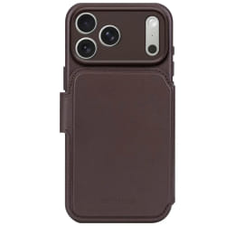 Decoded Étui Folio pour iPhone 17 Pro MagSafe en Cuir avec Coque Détachable Marron foncé