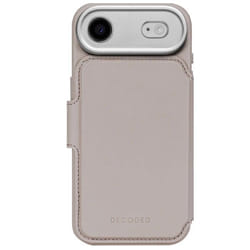 Étui Folio - DECODED - iPhone 17 Air - Cuir pleine fleur - Coque détachable - Compatible MagSafe