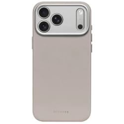 Decoded Coque en Cuir pour iPhone 17 Pro Max Solid Clay Compatible MagSafe Beige
