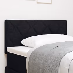 Tête de lit LED vidaXL avec design à blocs en diamant noir 90 cm tissu 3338189