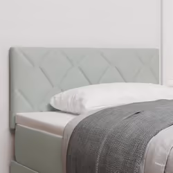 vidaXL Tête de lit LED gris clair Ensemble de 2 Gris clair Tissu et bois 3338194