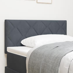 vidaXL Tête de Lit LED Gris Foncé 90 cm Ensemble de 2 Gris foncé 3338195