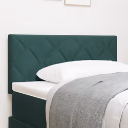 vidaXL Tête de Lit LED Design Blocs de Diamant Verte Foncée 100 cm Velours 3338210