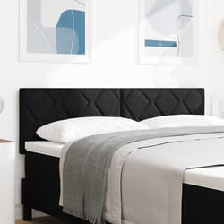 Tête de Lit LED vidaXL Design en Blocs de Diamant Noir 160 cm Tissu 3338228
