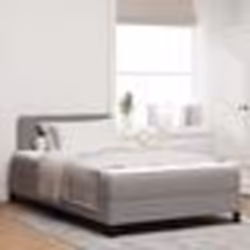 vidaXL Lit Box Spring avec Matelas Taupe 120x200 cm Tissu 3338605