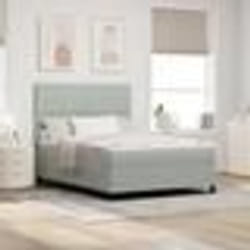 Lit Box Spring vidaXL avec Matelas Gris Clair 140x190 cm Velours 3339764