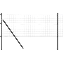 Vidaxl - Poteaux de clôture 26 pcs Gris Ø32 mm 80 cm Acier galvanisé