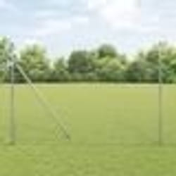 Posts de clôture vidaXL 52 pcs Ø32 mm 200 cm Acier galvanisé