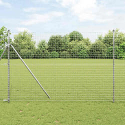 Poteaux de clôture vidaXL 26 pcs Ø32 mm 210 cm Acier galvanisé