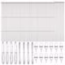 vidaXL Poteaux de clôture 52 pcs Ø32 mm 210 cm Acier galvanisé