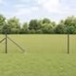 Poteaux de clôture vidaXL avec pointe 52 pcs Ø32 mm 80 cm en acier galvanisé