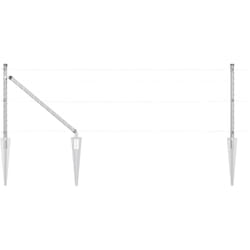 Poteaux de clôture avec pique 52 pcs Ø32 mm 100 cm Acier galvanisé Vidaxl