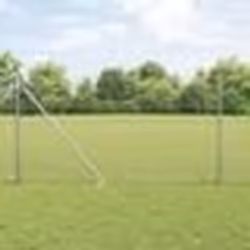 Poteaux de clôture vidaXL avec piquet 52 pcs Ø32 mm 160 cm Acier galvanisé