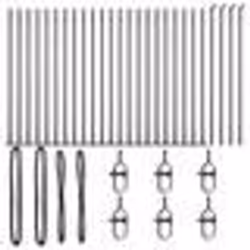 vidaXL Poteaux de clôture avec plaques de base 26 pcs Ø32mm 68,5cm acier galvanisé