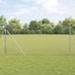 vidaXL Jeu de Poteaux de Clôture Argent 1.2 x 10 m Acier galvanisé
