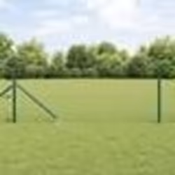 vidaXL Jeu de Poteaux de Clôture Vert 0.6 x 25 m Acier galvanisé