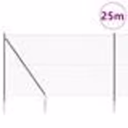 vidaXL Jeu de Poteaux de Clôture Gris 1.6 x 25 m Acier galvanisé