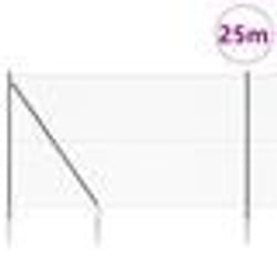 vidaXL Jeu de Poteaux de Clôture Gris 1.6 x 25 m Acier galvanisé