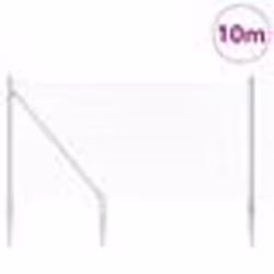 vidaXL Jeu de Poteaux de Clôture Argent 10 x 1.2 m Acier galvanisé