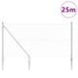 vidaXL Jeu de Poteaux de Clôture Argent 25 x 1,2 m Acier galvanisé