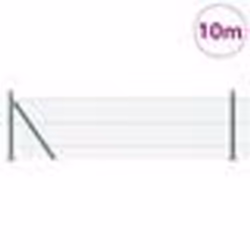 vidaXL Jeu de Poteaux de Clôture Argent 10 x 0.4 m Acier galvanisé