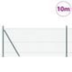 vidaXL Jeu de Poteaux de Clôture Argent 10 x 0.8 m Acier galvanisé