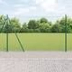 vidaXL Jeu de Poteaux de Clôture Argent 10 x 1,6 m Acier galvanisé