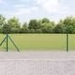 vidaXL Jeu de Poteaux de Clôture Argent 25 x 0.4 m Acier galvanisé