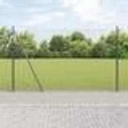 vidaXL Jeu de Poteaux de Clôture Argent 10 x 1.6 m Acier galvanisé
