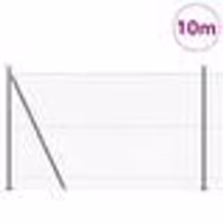 vidaXL Jeu de Poteaux de Clôture Argent 10 x 1.5 m Acier galvanisé