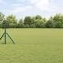 vidaXL Clôture Euro avec 7 poteaux 0.8x10 m acier galvanisé vert