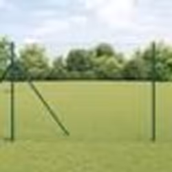 vidaXL Clôture Euro Ensemble de 2 Vert Métal 10 x 1,5 m Durable