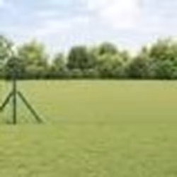 vidaXL Clôture Euro avec 13 poteaux 0.6x50 m en acier galvanisé vert