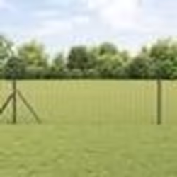 vidaXL Clôture Euro avec 7 poteaux 0.6x10 m Acier galvanisé Gris