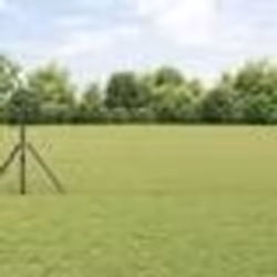 vidaXL Clôture Euro avec 13 poteaux 0.6x25 m en acier galvanisé gris